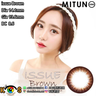 Mitunolens issue brown イシューブラウン 1年用 14.1mm